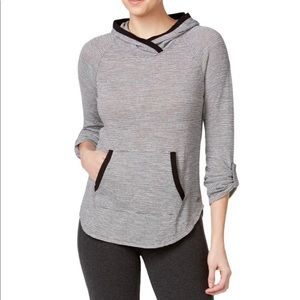 Calvin Klein Performance Hooded Striped Pullover